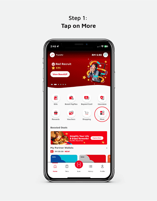 3. How to withdraw to Boost wallet
